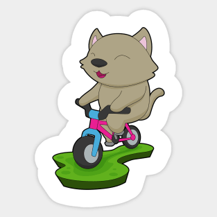 Cat Bicycle Sticker